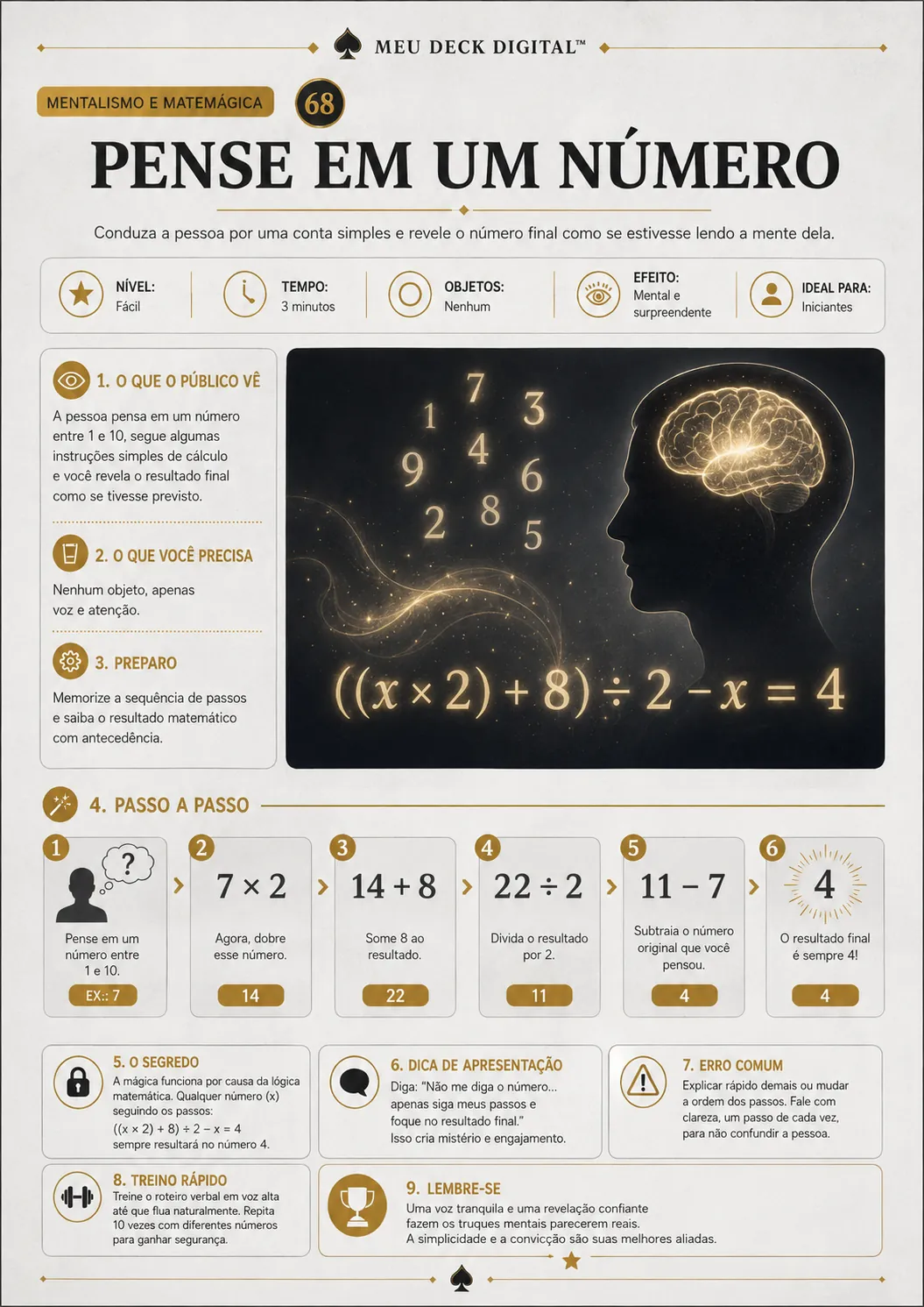 Mentalismo: Pense em um número